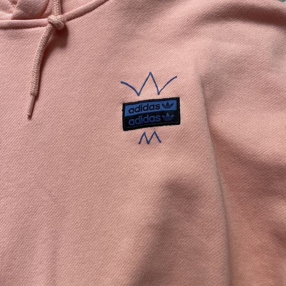 Men’s Size Small Adidas Hoodie Pink/Salmon Color - Picture 2 of 4